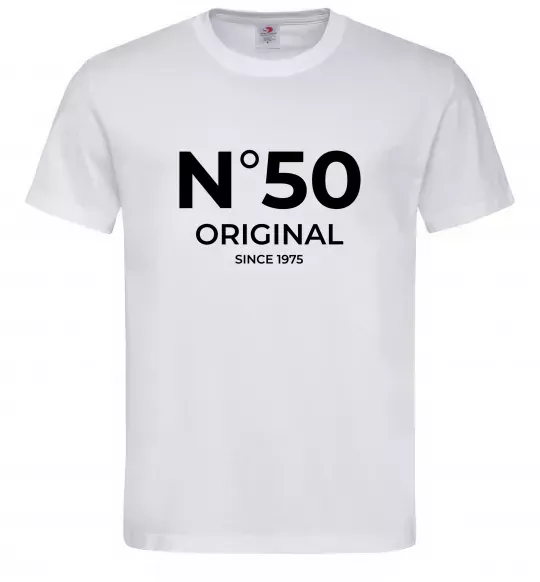 Чоловіча футболка №50 original since Білий фото