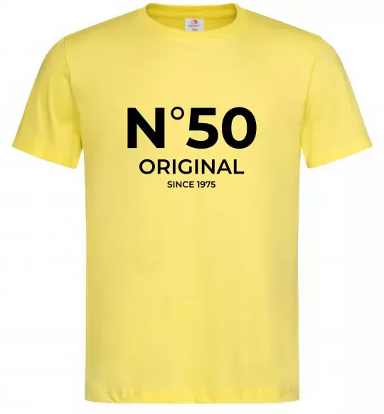 Чоловіча футболка №50 original since Лимонний фото