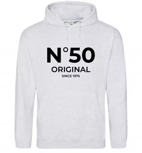 Чоловіча толстовка (худі) №50 original since Сірий меланж фото