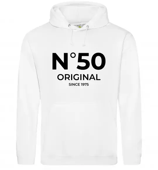 Женская толстовка (худи) №50 original since Белый фото