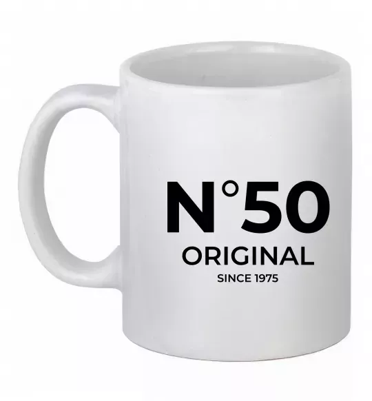 Чашка керамічна №50 original since Білий фото