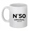 Чашка керамічна №50 original since Білий фото
