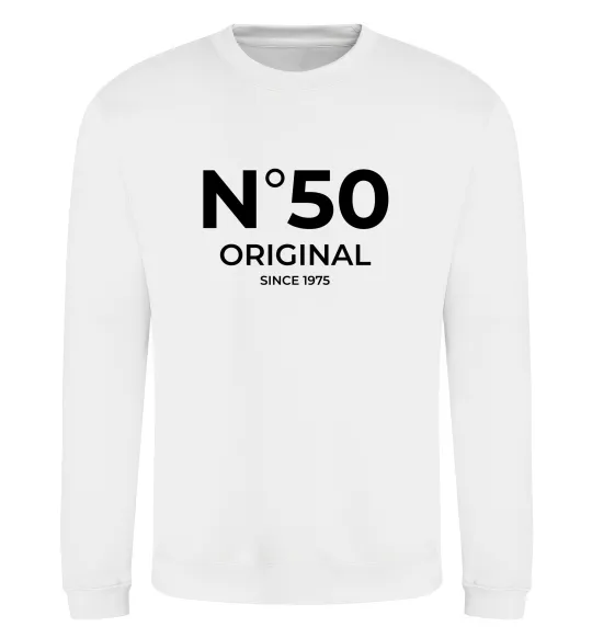 Свитшот №50 original since Белый фото