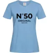 Жіноча футболка №50 original since Блакитний фото