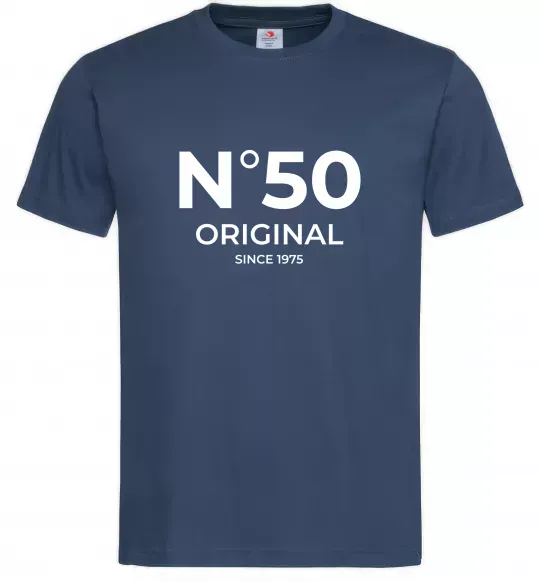 Чоловіча футболка №50 original since Темно-синій фото