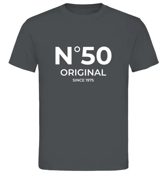 Чоловіча футболка №50 original since Графіт фото