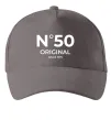 Кепка №50 original since Серый фото