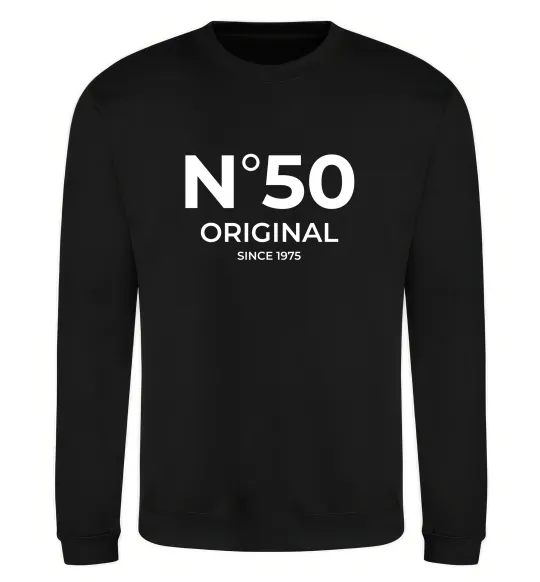 Свитшот №50 original since Черный фото