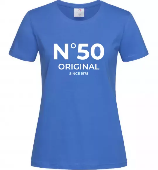 Жіноча футболка №50 original since Яскраво-синій фото