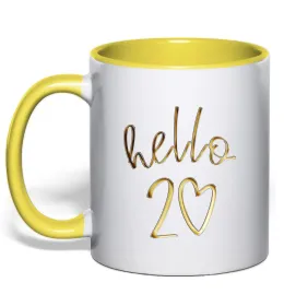 Чашка с цветной ручкой