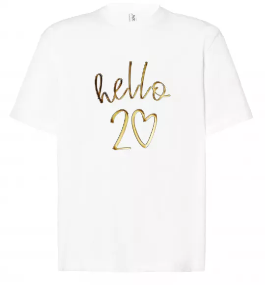 Футболка Оверсайз Hello 20 Белый фото