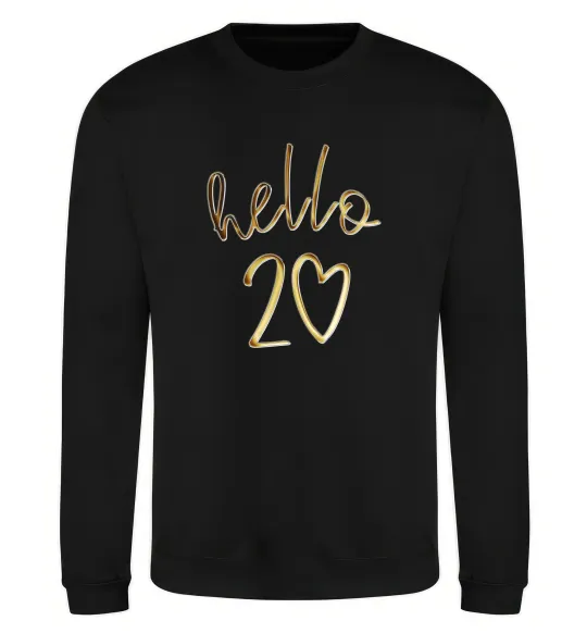 Світшот Hello 20 Чорний фото