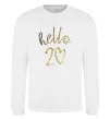 Світшот Hello 20 Білий фото