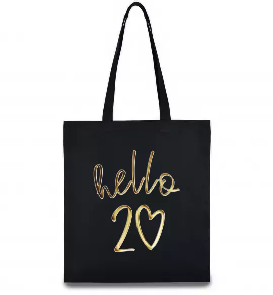 Еко-сумка Hello 20 Чорний фото