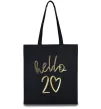 Еко-сумка Hello 20 Чорний фото