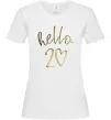 Женская футболка Hello 20 Белый фото