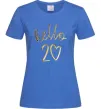 Женская футболка Hello 20 Ярко-синий фото