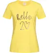 Женская футболка Hello 20 Лимонный фото