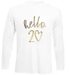 Лонгслив Hello 20 Белый фото