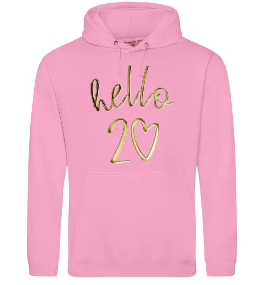 Мужская толстовка (худи) Hello 20 Розовый фото