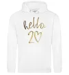 Мужская толстовка (худи) Hello 20 Белый фото