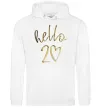 Жіноча толстовка (худі) Hello 20 Білий фото