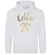 Жіноча толстовка (худі) Hello 20 Сірий меланж фото