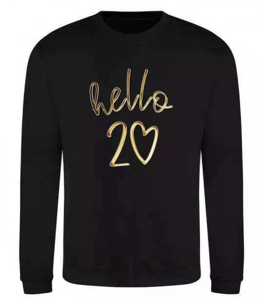 Світшот Hello 20 Чорний фото