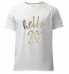 Мужская премиум футболка Hello 20 Белый фото