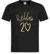 Чоловіча футболка Hello 20 Чорний фото
