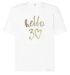 Футболка Оверсайз Hello 30 Белый фото