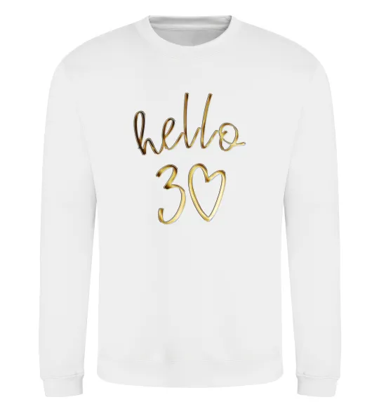 Свитшот Hello 30 Белый фото