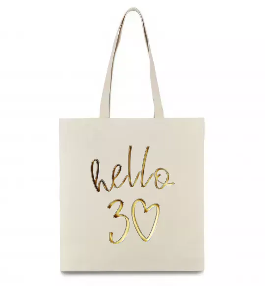 Еко-сумка Hello 30 Бежевий фото