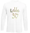 Лонгслів Hello 30 Білий фото