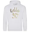 Мужская толстовка (худи) Hello 30 Серый меланж фото