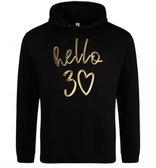 Женская толстовка (худи) Hello 30 Черный фото