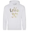 Женская толстовка (худи) Hello 30 Серый меланж фото