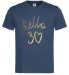 Мужская футболка Hello 30 Темно-синий фото