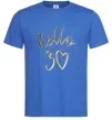 Мужская футболка Hello 30 Ярко-синий фото