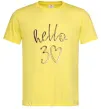 Мужская футболка Hello 30 Лимонный фото