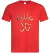 Мужская футболка Hello 30 Красный фото