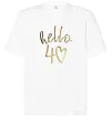 Футболка Оверсайз Hello 40 Белый фото