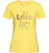 Женская футболка Hello 40 Лимонный фото