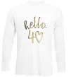 Лонгслив Hello 40 Белый фото
