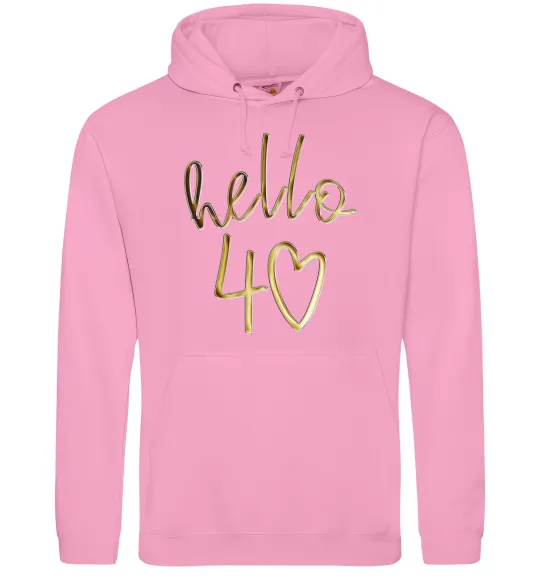 Женская толстовка (худи) Hello 40 Розовый фото