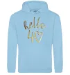 Женская толстовка (худи) Hello 40 Голубой фото