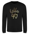 Свитшот Hello 40 Черный фото