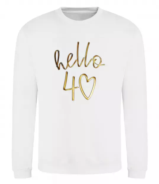 Свитшот Hello 40 Белый фото