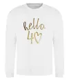 Свитшот Hello 40 Белый фото