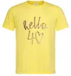 Чоловіча футболка Hello 40 Лимонний фото